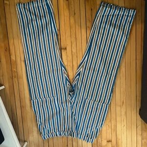Big Bud Press Striped Blue and White Pants